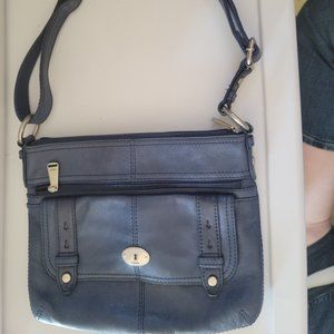 Fossil Navy Blue Crossbody Purse